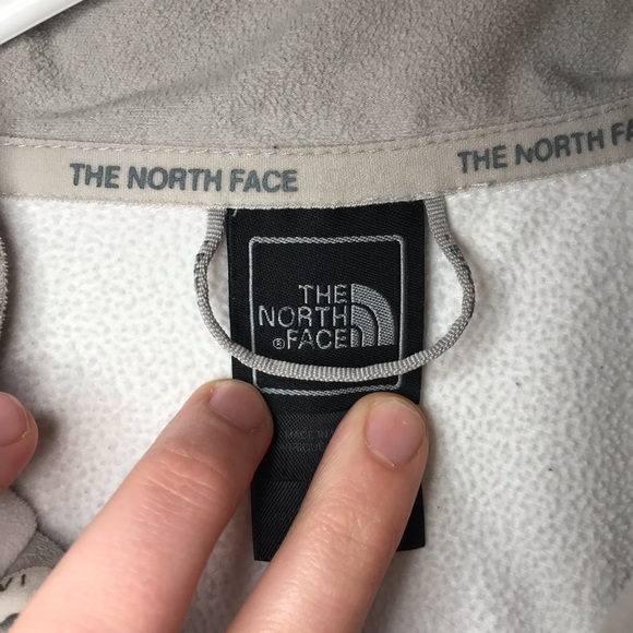 The North Face White TKA 1 Full Zip Fleece Medium - Picture 7 of 8